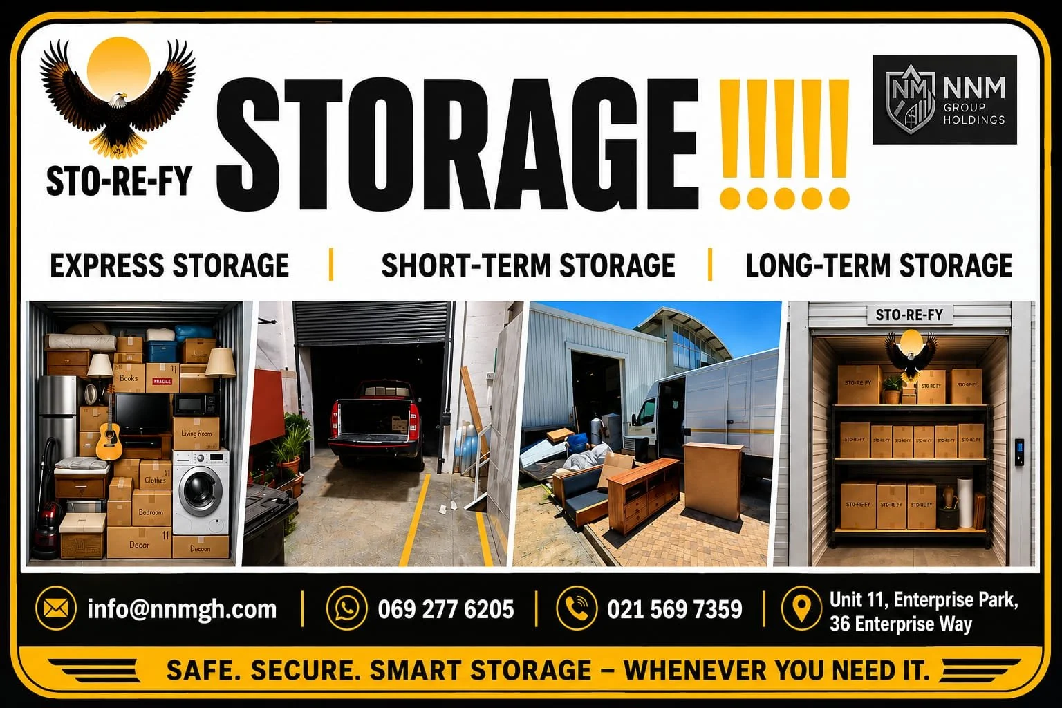STO-RE-FY — Safe, Secure, Smart Storage